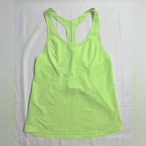 Lululemon Women’s Lightened Up Singlet Tank Top Sz 6 Clear Mint Green